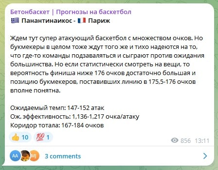 прогнозы от Бетонбаскет