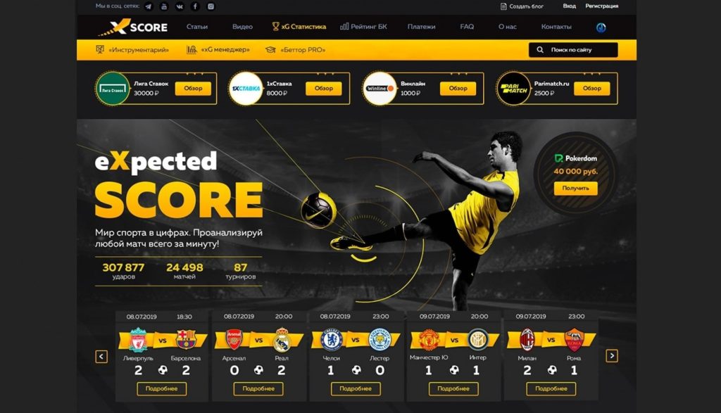 сайт Xscore