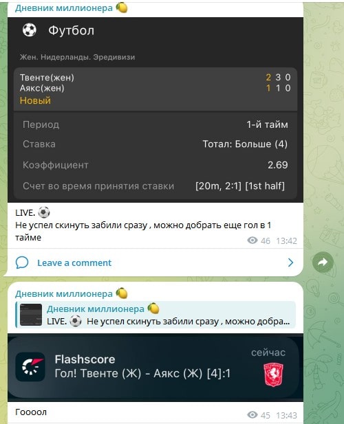 Телеграмм канал Дневник Миллионера