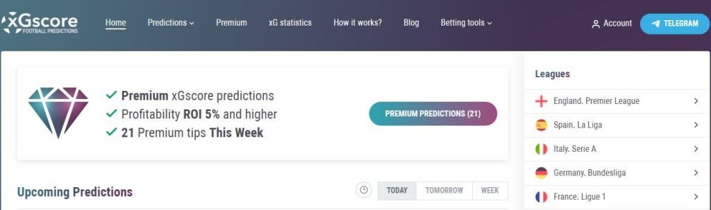 Сайт xGscore