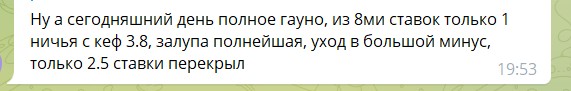Каппер I AM BET уход в минус